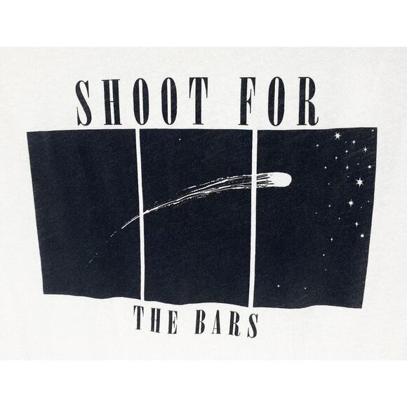 Wildfox Womens Vintage Muscle Shirt Shoot For The Bars Soft Cotton Boxy Yoga Gym - Picture 4 of 7